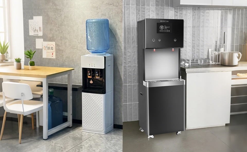 桶裝水與商用凈水器對比，探究企業(yè)飲水選擇哪個好？